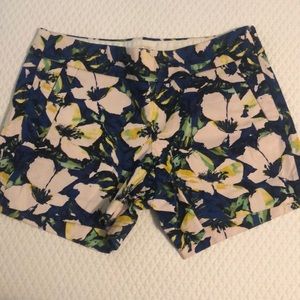 Floral J Crew Shorts